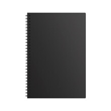 A5 Spiral Notebook Black Cover 120 Pages
