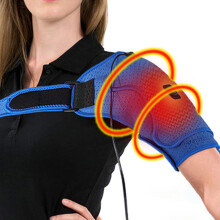 Heated Shoulder Support Brace with Electric Heating Pad