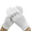 Luvas brancas de algodão macio para manuseio de poeira - 6 pares 2