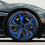 Coprimozzi per auto Soimiss in PP blu e nero (1 set) 3