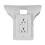 Wall-Mounted Outlet Shelf with Charging Station ABS Plastic 1