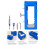 Adjustable Door Hinge Jig Kit 3-5in 1/4-5/8in 7