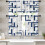 Beige Orange Abstract Kitchen Curtains Set 3 + Valance 1