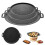 Korean Grill Pan Non-Stick Round Griddle with Hanging Handle 1