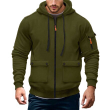Men's Winter Jacket Casual Hooded Full-Zip Thermal