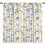 Spring Daisy Curtains Rustic Floral Print Grey Yellow White 1