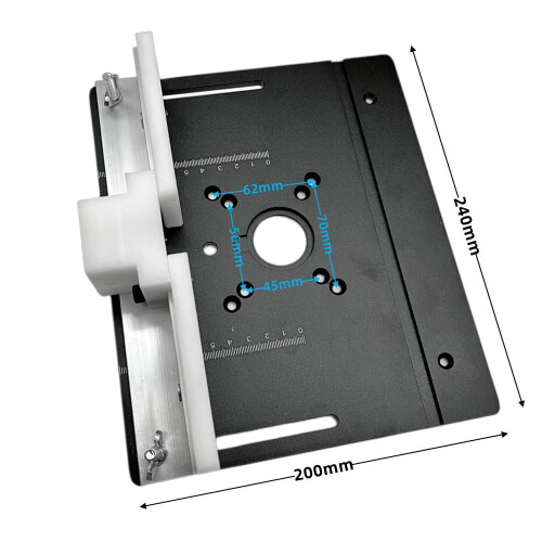 C8 Aluminum Router Table Insert Plate for Woodworking 1