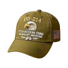 Veteran Pride DD-214 Military Baseball Cap Olive Green