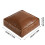 Faux Leather Ottoman Footrest Cushion Unstuffed 1 Piece 1
