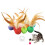 Rainbow Cat Toys with Feathers and Bells 10 Pcs 1