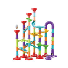 Marble Run Set with 30 Glass Marbles 93 Pieces