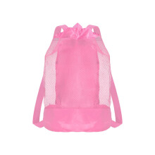 Pink Mesh Beach Backpack for Kids - Lightweight