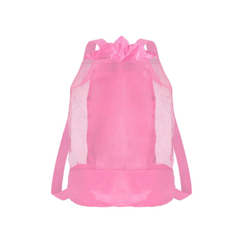 Pink Mesh Beach Backpack for Kids - Lightweight