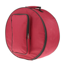 Red Bass Drum Bag Backpack with Shoulder Strap and External