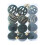 Christmas Ornaments Set Black Suede 12 Pieces 1