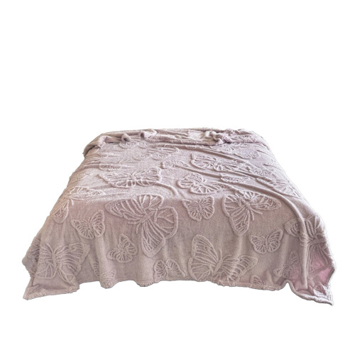 Fleece Throw Blanket Purple 27.5 x 39 Inches 2
