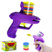 Skeet Shooter Toy with 15 Sponge Clips for Kids and Pets