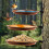 3-Layer Tree-Mounted Bird Feeder Heavy-Duty Steel Brick Red 1