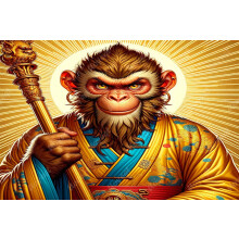 Celestial Monkey Wooden Puzzle Traditional Chinese Clothing
