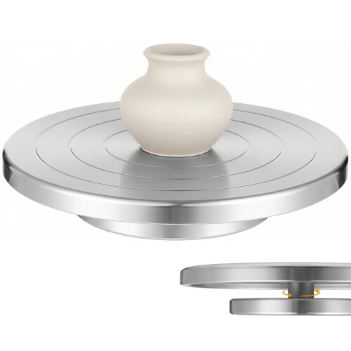 Aluminum Alloy Pottery Turntable 360 Rotating Stand