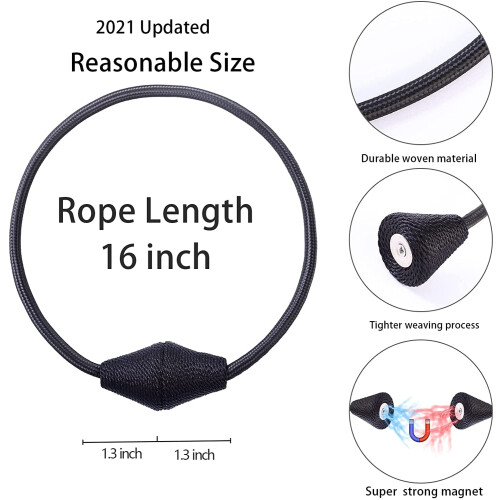 Magnetic Curtain Tiebacks European Style 2 pcs 2
