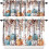 Thanksgiving Kitchen Curtains Set with Pumpkins and 1