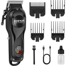 Electric Hair Clipper for Men Black Cordless Rechargeable