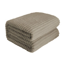 Coffee Raschel Blanket Soft Thick Double Layer 40x60 Inches