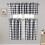 Semi Sheer Kitchen Curtains Set Black White 3 Piece 1