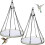 Metal Bird Feeder Hanging Tray with Open Mesh Bottom 2