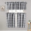 Semi Sheer Kitchen Curtains Set Black White 3 Piece 1