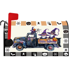 Halloween Mailbox Cover Gnome Truck Striped Pumpkin Spider