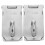 Soimiss Silver Plated Padlock Latch 2 pcs 5
