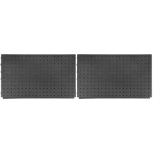 HOMEMAXS Metal Pegboard Panel Wall Mount 2 pcs