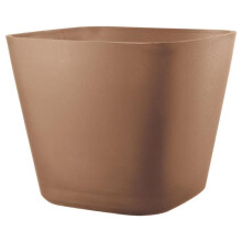 DEROMA Pflanztopf quadratisch Origin - 28 x 23,5 cm - 12 L - Terrakotta