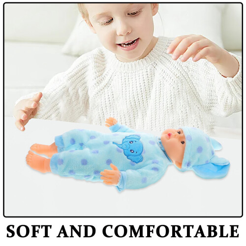 Soimiss Sky Blue Plush Doll Clothes Set 1