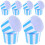 Skyblue Paper Cupcake Liners Large Muffin Cups 100pcs 1