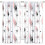 Mid-Century Modern Geometric Curtains Pink Gray 2 Panels 2