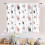 Mid-Century Modern Geometric Curtains Pink Gray 2 Panels 3