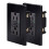 Black GFCI Outlet 15A 2-Pack with LED Indicator and Wall 1