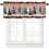 Buffalo Plaid Christmas Tree Window Valance Red Black 1