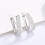 S925 Silver Cross Zircon Earrings 1
