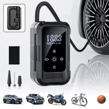 Portable Tire Inflator 150 PSI with LED Light and Digital