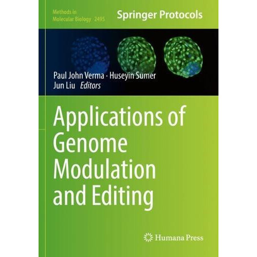 Applications of Genome Modulation and Editing Paperback Book