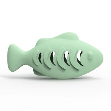 Fish-Shaped Cat Treat Dispenser Toy Food-Grade Silicone 1