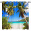 Tropical Beach Curtains Hawaiian Palm Pattern Waterproof 1