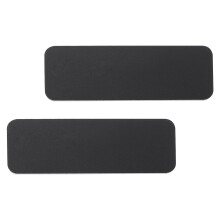 Plastic Name Label Badge with Pin Backing 2 Pcs
