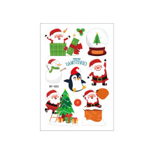 Christmas Temporary Tattoos Santa Claus Tree Deer Kids 12pcs