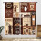 Rustic Latte Coffee Kitchen Curtains Farmhouse Brown 2 1