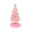 Pink Mini Christmas Tree with LED Snowflake Star 24 inch 1